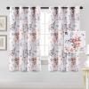 imageHVERSAILTEX Blackout Curtains for Living Room Darkening Thermal Insulated Panels 84 Inch Long Light Blocking Grommet CurtainsDrapes 2 Panels Vintage Classical Floral Printing Bluestone and TaupeGreyCoral