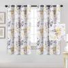 imageHVERSAILTEX Blackout Curtains for Living Room Darkening Thermal Insulated Panels 84 Inch Long Light Blocking Grommet CurtainsDrapes 2 Panels Vintage Classical Floral Printing Bluestone and TaupeGreyYellow