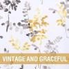 imageHVERSAILTEX Blackout Curtains for Living Room Darkening Thermal Insulated Panels 84 Inch Long Light Blocking Grommet CurtainsDrapes 2 Panels Vintage Classical Floral Printing Bluestone and TaupeGreyYellow
