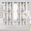 imageHVERSAILTEX Blackout Curtains for Living Room Darkening Thermal Insulated Panels 84 Inch Long Light Blocking Grommet CurtainsDrapes 2 Panels Vintage Classical Floral Printing Bluestone and TaupeGreyYellow