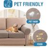 imageHVERSAILTEX MultiPieces Sofa Covers Stretch Couch Covers Form Fitted Seats and Back Cushions Covers 3 Seat Covers Plus 3 Back Cusion Covers Bonus 2 Armrest Covers GreySand