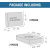 imageHVERSAILTEX MultiPieces Sofa Covers Stretch Couch Covers Form Fitted Seats and Back Cushions Covers 3 Seat Covers Plus 3 Back Cusion Covers Bonus 2 Armrest Covers GreyNeutral Gray