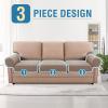 imageHVERSAILTEX MultiPieces Sofa Covers Stretch Couch Covers Form Fitted Seats and Back Cushions Covers 3 Seat Covers Plus 3 Back Cusion Covers Bonus 2 Armrest Covers GreySand