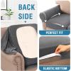 imageHVERSAILTEX MultiPieces Sofa Covers Stretch Couch Covers Form Fitted Seats and Back Cushions Covers 3 Seat Covers Plus 3 Back Cusion Covers Bonus 2 Armrest Covers GreyNeutral Gray