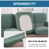 imageHVERSAILTEX MultiPieces Sofa Covers Stretch Couch Covers Form Fitted Seats and Back Cushions Covers 3 Seat Covers Plus 3 Back Cusion Covers Bonus 2 Armrest Covers GreySage
