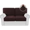 imageHVERSAILTEX MultiPieces Sofa Covers Stretch Couch Covers Form Fitted Seats and Back Cushions Covers 3 Seat Covers Plus 3 Back Cusion Covers Bonus 2 Armrest Covers GreyChocolate