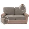 imageHVERSAILTEX MultiPieces Sofa Covers Stretch Couch Covers Form Fitted Seats and Back Cushions Covers 3 Seat Covers Plus 3 Back Cusion Covers Bonus 2 Armrest Covers GreyTaupe