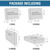 imageHVERSAILTEX MultiPieces Sofa Covers Stretch Couch Covers Form Fitted Seats and Back Cushions Covers 3 Seat Covers Plus 3 Back Cusion Covers Bonus 2 Armrest Covers GreyBlack