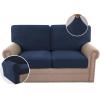 imageHVERSAILTEX MultiPieces Sofa Covers Stretch Couch Covers Form Fitted Seats and Back Cushions Covers 3 Seat Covers Plus 3 Back Cusion Covers Bonus 2 Armrest Covers GreyNavy