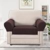 imageHVERSAILTEX MultiPieces Sofa Covers Stretch Couch Covers Form Fitted Seats and Back Cushions Covers 3 Seat Covers Plus 3 Back Cusion Covers Bonus 2 Armrest Covers GreyChocolate