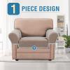 imageHVERSAILTEX MultiPieces Sofa Covers Stretch Couch Covers Form Fitted Seats and Back Cushions Covers 3 Seat Covers Plus 3 Back Cusion Covers Bonus 2 Armrest Covers GreySand