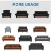 imageHVERSAILTEX MultiPieces Sofa Covers Stretch Couch Covers Form Fitted Seats and Back Cushions Covers 3 Seat Covers Plus 3 Back Cusion Covers Bonus 2 Armrest Covers GreyBlack