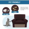 imageHVERSAILTEX MultiPieces Sofa Covers Stretch Couch Covers Form Fitted Seats and Back Cushions Covers 3 Seat Covers Plus 3 Back Cusion Covers Bonus 2 Armrest Covers GreyChocolate