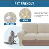 imageHVERSAILTEX MultiPieces Sofa Covers Stretch Couch Covers Form Fitted Seats and Back Cushions Covers 3 Seat Covers Plus 3 Back Cusion Covers Bonus 2 Armrest Covers GreyIsland Fossi