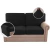 imageHVERSAILTEX MultiPieces Sofa Covers Stretch Couch Covers Form Fitted Seats and Back Cushions Covers 3 Seat Covers Plus 3 Back Cusion Covers Bonus 2 Armrest Covers GreyBlack