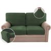 imageHVERSAILTEX MultiPieces Sofa Covers Stretch Couch Covers Form Fitted Seats and Back Cushions Covers 3 Seat Covers Plus 3 Back Cusion Covers Bonus 2 Armrest Covers GreyBronze Green