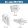 imageHVERSAILTEX MultiPieces Sofa Covers Stretch Couch Covers Form Fitted Seats and Back Cushions Covers 3 Seat Covers Plus 3 Back Cusion Covers Bonus 2 Armrest Covers GreyBlack
