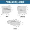 imageHVERSAILTEX MultiPieces Sofa Covers Stretch Couch Covers Form Fitted Seats and Back Cushions Covers 3 Seat Covers Plus 3 Back Cusion Covers Bonus 2 Armrest Covers GreyIvory