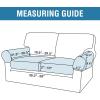 imageHVERSAILTEX MultiPieces Sofa Covers Stretch Couch Covers Form Fitted Seats and Back Cushions Covers 3 Seat Covers Plus 3 Back Cusion Covers Bonus 2 Armrest Covers GreyIvory