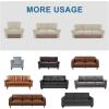 imageHVERSAILTEX MultiPieces Sofa Covers Stretch Couch Covers Form Fitted Seats and Back Cushions Covers 3 Seat Covers Plus 3 Back Cusion Covers Bonus 2 Armrest Covers GreyIsland Fossi