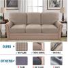 imageHVERSAILTEX MultiPieces Sofa Covers Stretch Couch Covers Form Fitted Seats and Back Cushions Covers 3 Seat Covers Plus 3 Back Cusion Covers Bonus 2 Armrest Covers GreySand