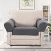 imageHVERSAILTEX MultiPieces Sofa Covers Stretch Couch Covers Form Fitted Seats and Back Cushions Covers 3 Seat Covers Plus 3 Back Cusion Covers Bonus 2 Armrest Covers GreyNeutral Gray