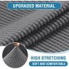 imageHVERSAILTEX MultiPieces Sofa Covers Stretch Couch Covers Form Fitted Seats and Back Cushions Covers 3 Seat Covers Plus 3 Back Cusion Covers Bonus 2 Armrest Covers GreyNeutral Gray