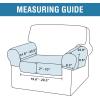 imageHVERSAILTEX MultiPieces Sofa Covers Stretch Couch Covers Form Fitted Seats and Back Cushions Covers 3 Seat Covers Plus 3 Back Cusion Covers Bonus 2 Armrest Covers GreyIvory