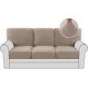 imageHVERSAILTEX MultiPieces Sofa Covers Stretch Couch Covers Form Fitted Seats and Back Cushions Covers 3 Seat Covers Plus 3 Back Cusion Covers Bonus 2 Armrest Covers GreySand