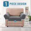 imageHVERSAILTEX MultiPieces Sofa Covers Stretch Couch Covers Form Fitted Seats and Back Cushions Covers 3 Seat Covers Plus 3 Back Cusion Covers Bonus 2 Armrest Covers GreyNeutral Gray