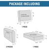 imageHVERSAILTEX MultiPieces Sofa Covers Stretch Couch Covers Form Fitted Seats and Back Cushions Covers 3 Seat Covers Plus 3 Back Cusion Covers Bonus 2 Armrest Covers GreyBlack