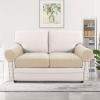 imageHVERSAILTEX MultiPieces Sofa Covers Stretch Couch Covers Form Fitted Seats and Back Cushions Covers 3 Seat Covers Plus 3 Back Cusion Covers Bonus 2 Armrest Covers GreyNatural