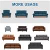 imageHVERSAILTEX MultiPieces Sofa Covers Stretch Couch Covers Form Fitted Seats and Back Cushions Covers 3 Seat Covers Plus 3 Back Cusion Covers Bonus 2 Armrest Covers GreyDeep Teal