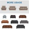 imageHVERSAILTEX MultiPieces Sofa Covers Stretch Couch Covers Form Fitted Seats and Back Cushions Covers 3 Seat Covers Plus 3 Back Cusion Covers Bonus 2 Armrest Covers GreySand