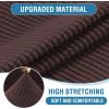 imageHVERSAILTEX MultiPieces Sofa Covers Stretch Couch Covers Form Fitted Seats and Back Cushions Covers 3 Seat Covers Plus 3 Back Cusion Covers Bonus 2 Armrest Covers GreyChocolate