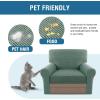 imageHVERSAILTEX MultiPieces Sofa Covers Stretch Couch Covers Form Fitted Seats and Back Cushions Covers 3 Seat Covers Plus 3 Back Cusion Covers Bonus 2 Armrest Covers GreySage