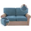 imageHVERSAILTEX MultiPieces Sofa Covers Stretch Couch Covers Form Fitted Seats and Back Cushions Covers 3 Seat Covers Plus 3 Back Cusion Covers Bonus 2 Armrest Covers GreyDusty Blue