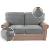 imageHVERSAILTEX MultiPieces Sofa Covers Stretch Couch Covers Form Fitted Seats and Back Cushions Covers 3 Seat Covers Plus 3 Back Cusion Covers Bonus 2 Armrest Covers GreyDove