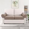 imageHVERSAILTEX MultiPieces Sofa Covers Stretch Couch Covers Form Fitted Seats and Back Cushions Covers 3 Seat Covers Plus 3 Back Cusion Covers Bonus 2 Armrest Covers GreySand