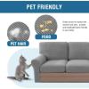 imageHVERSAILTEX MultiPieces Sofa Covers Stretch Couch Covers Form Fitted Seats and Back Cushions Covers 3 Seat Covers Plus 3 Back Cusion Covers Bonus 2 Armrest Covers GreyDove