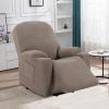 imageHVERSAILTEX Stretch Couch Cover Recliner Cover Electric Power Lift Recliner Chair Cover Fitted Standard Large Power Lift Recliner with Side Pocket Soft Thick JacquardSingle Seat GreyTaupe