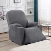 imageHVERSAILTEX Stretch Couch Cover Recliner Cover Electric Power Lift Recliner Chair Cover Fitted Standard Large Power Lift Recliner with Side Pocket Soft Thick JacquardSingle Seat GreyGrey