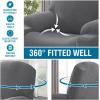 imageHVERSAILTEX Stretch Couch Cover Recliner Cover Electric Power Lift Recliner Chair Cover Fitted Standard Large Power Lift Recliner with Side Pocket Soft Thick JacquardSingle Seat GreyGrey