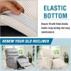 imageHVERSAILTEX Stretch Couch Cover Recliner Cover Electric Power Lift Recliner Chair Cover Fitted Standard Large Power Lift Recliner with Side Pocket Soft Thick JacquardSingle Seat GreyIvory