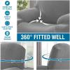imageHVERSAILTEX Stretch Couch Cover Recliner Cover Electric Power Lift Recliner Chair Cover Fitted Standard Large Power Lift Recliner with Side Pocket Soft Thick JacquardSingle Seat GreyDove