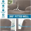 imageHVERSAILTEX Stretch Couch Cover Recliner Cover Electric Power Lift Recliner Chair Cover Fitted Standard Large Power Lift Recliner with Side Pocket Soft Thick JacquardSingle Seat GreyTaupe