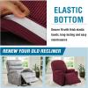 imageHVERSAILTEX Stretch Couch Cover Recliner Cover Electric Power Lift Recliner Chair Cover Fitted Standard Large Power Lift Recliner with Side Pocket Soft Thick JacquardSingle Seat GreyBurgundy