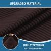 imageHVERSAILTEX Stretch Couch Cover Recliner Cover Electric Power Lift Recliner Chair Cover Fitted Standard Large Power Lift Recliner with Side Pocket Soft Thick JacquardSingle Seat GreyChocolate