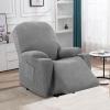 imageHVERSAILTEX Stretch Couch Cover Recliner Cover Electric Power Lift Recliner Chair Cover Fitted Standard Large Power Lift Recliner with Side Pocket Soft Thick JacquardSingle Seat GreyDove