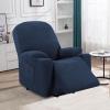 imageHVERSAILTEX Stretch Couch Cover Recliner Cover Electric Power Lift Recliner Chair Cover Fitted Standard Large Power Lift Recliner with Side Pocket Soft Thick JacquardSingle Seat GreyNavy